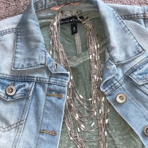 Multi-chain Crystal bib necklace